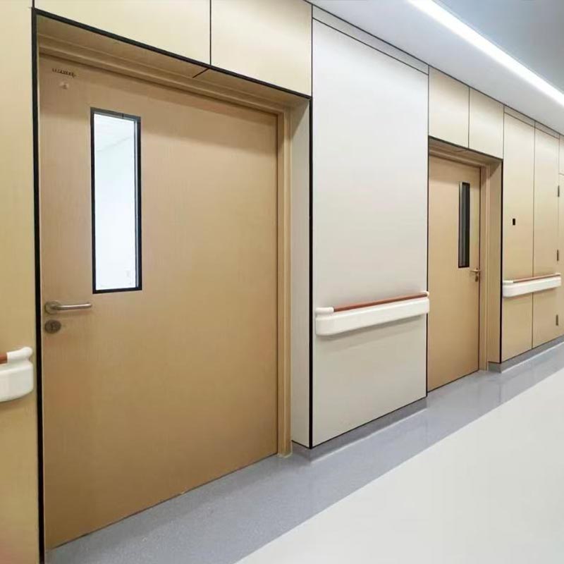 Porta de vidre ignífuga per a hospital