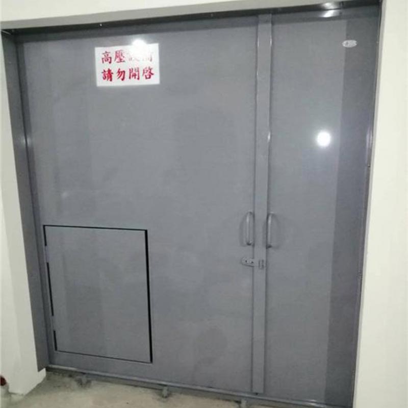 Porta ignífuga d'acer inoxidable per a sala de distribució d'energia